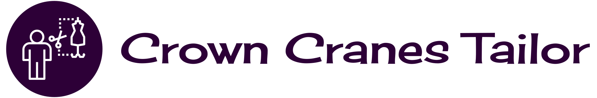 crown cranes tailor logo